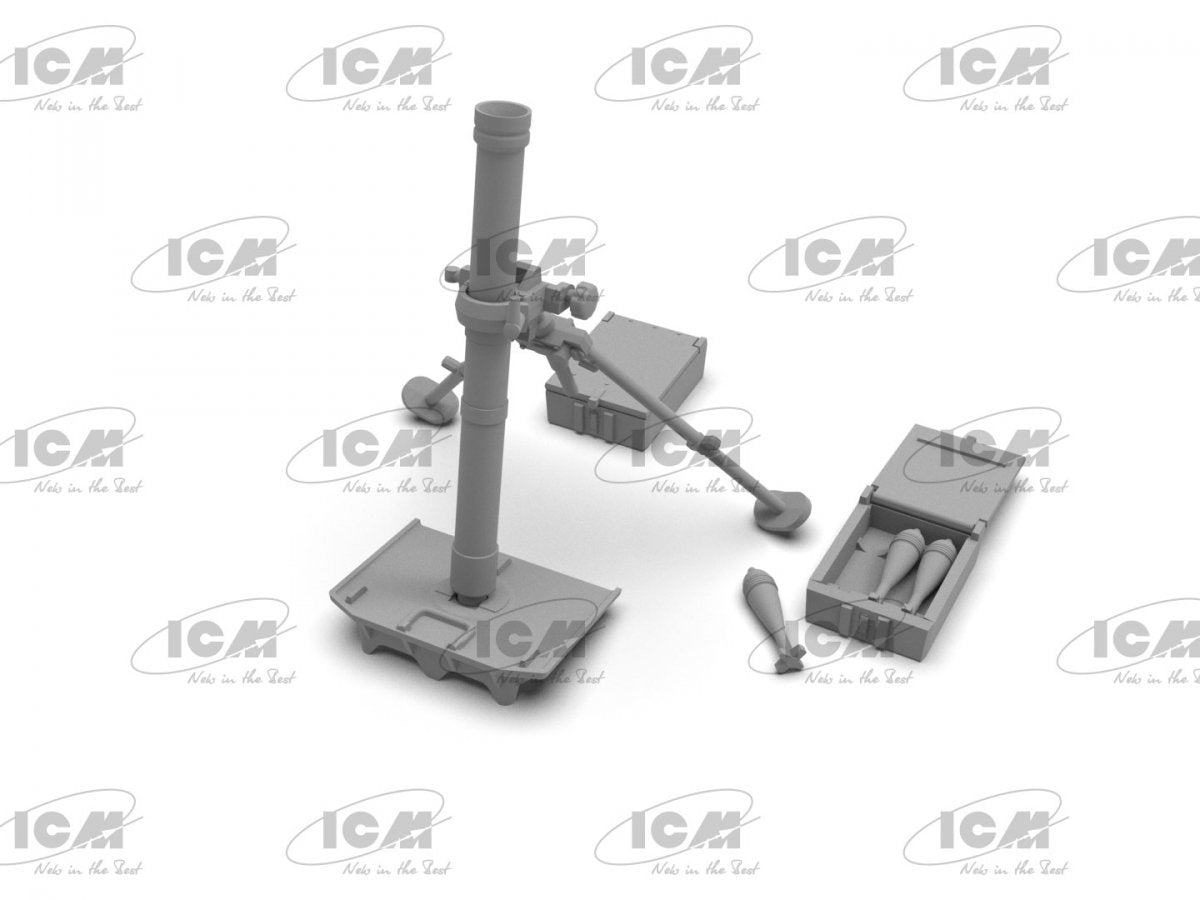 ICM 35715 WW2 German mortar GrW 34 with Crew (mortar and 4 figures) 1/35 – immagine 7