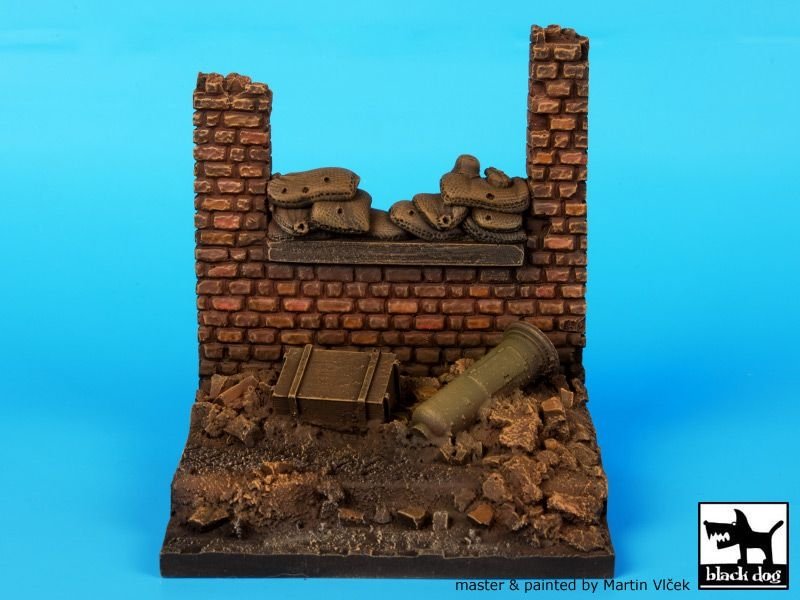 Black Dog D35014 Wall with sand bags base 1/35 – Bild 2