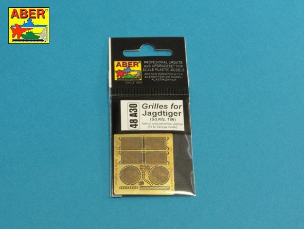 Aber 48A30 Grilles for Sd.Kfz.186 Jagdtiger 1/48 – immagine 3