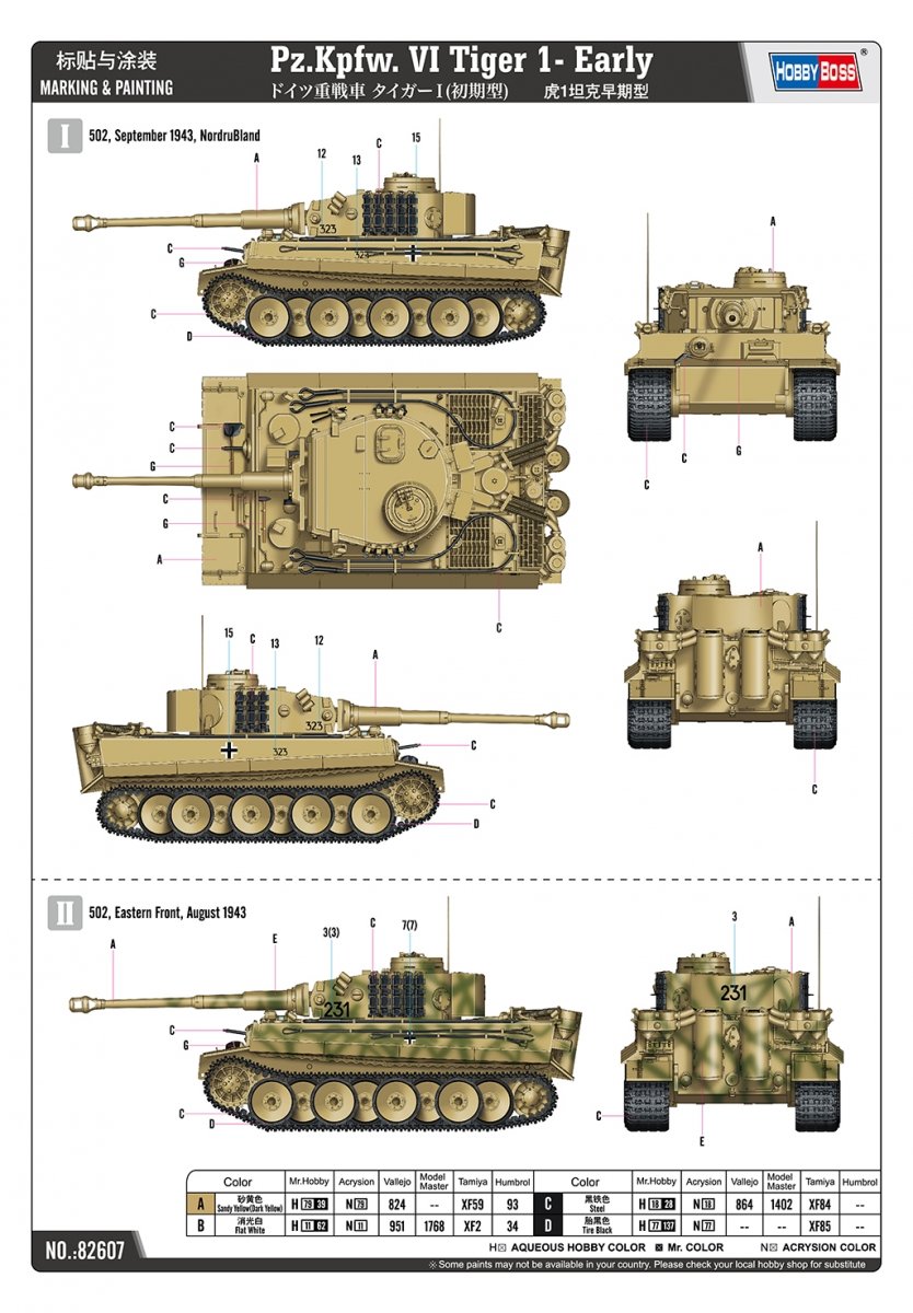 Hobby Boss 82607 Pz.Kpfw. VI Tiger 1 Early 1/16 – imagen 3
