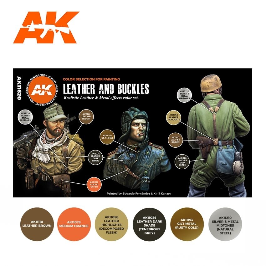 AK Interactive AK11620 LEATHER AND BUCKLES – Bild 2