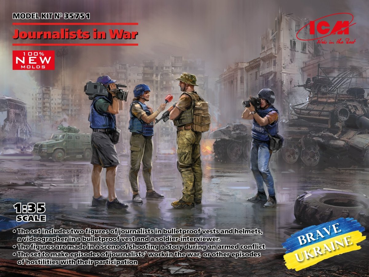 ICM 35751 Journalistes en temps de guerre 1/35