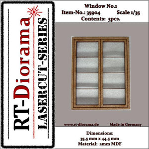 RT-Diorama 35904 Window No.: 1 (3 pcs) 1/35