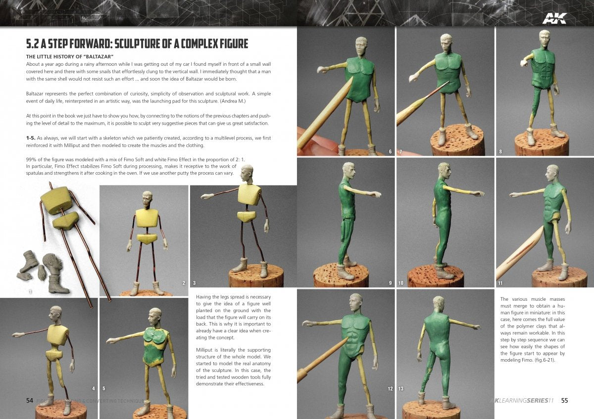 AK Interactive AK512 AK LEARNING 11: FIGURE SCULPTING &amp;amp; CONVERTING TECHNIQUES EN – zdjęcie 5
