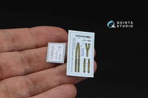 Quinta Studio QR+48102 British Fighter seatbelts (pre-war/early WWII) (with metal buckles) (All kits) 1/48 – imagen 4