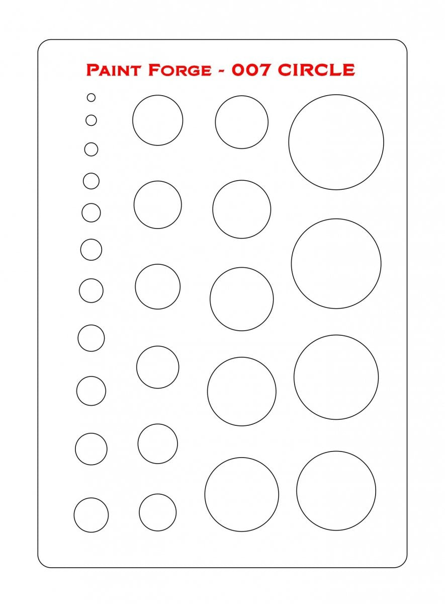 Paint Forge PFST007L STENCIL - CIRCLE – image 2