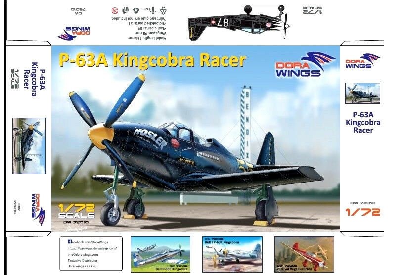 Dora Wings 72010 P-63A Kingcobra Racer 1/72 – Bild 2