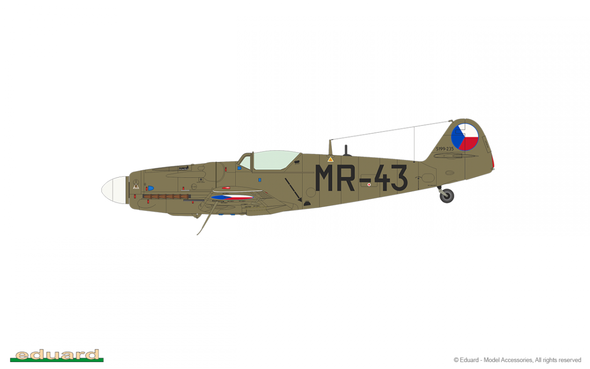 Eduard 70151 Avia S-199 bubble canopy 1/72 – immagine 15