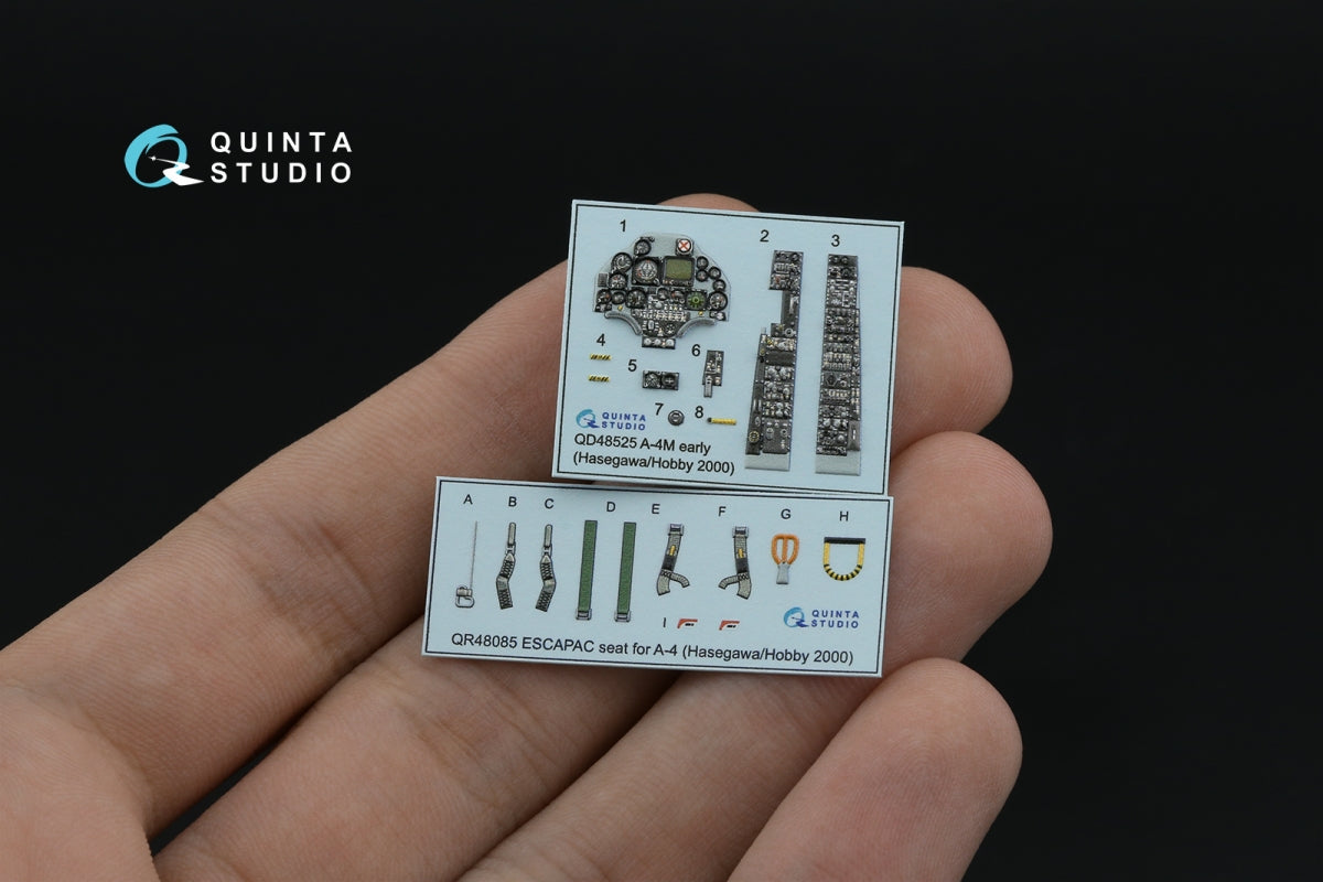Quinta Studio QD48525 A-4M early 3D-Printed &amp;amp; coloured Interior on decal paper (Hasegawa/Hobby2000) 1/48 – immagine 3
