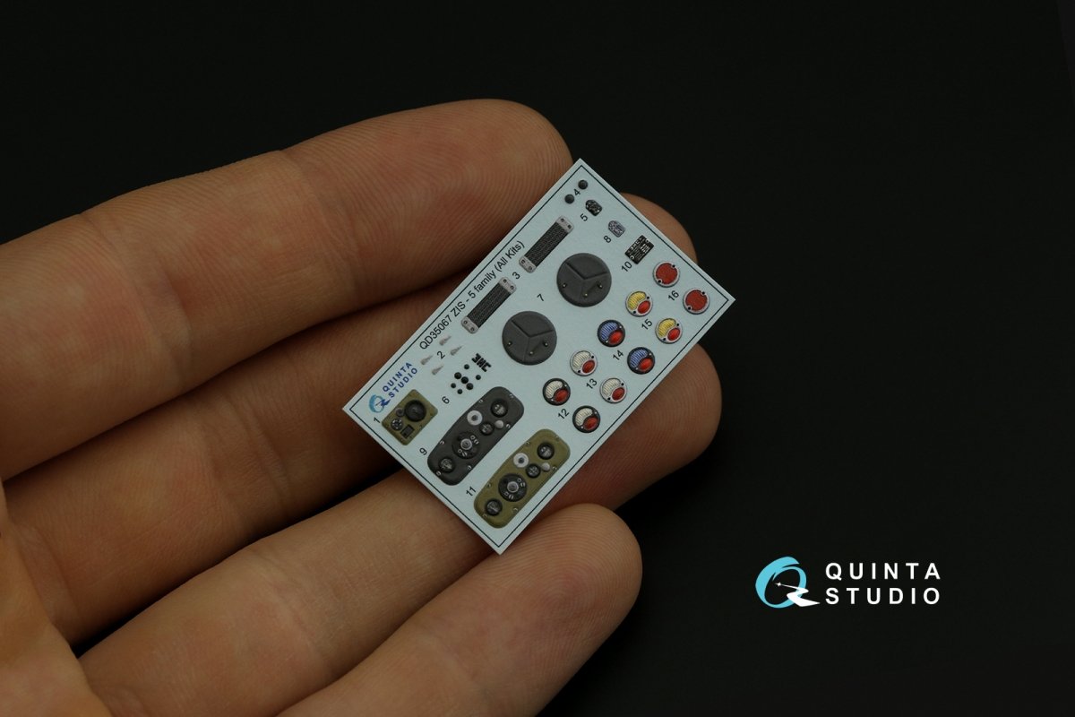 Intérieur imprimé en 3D et coloré sur papier décalcomanie Quinta Studio QD35067 ZiS-5 (Tous les kits) 1/35 – image 2