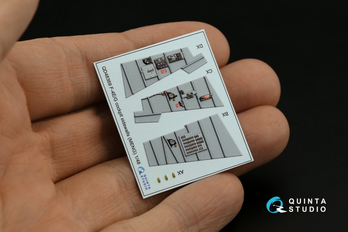 Quinta Studio QD48341 F-4G early 3D-Printed &amp;amp; coloured Interior on decal paper (Meng) 1/48 – immagine 9