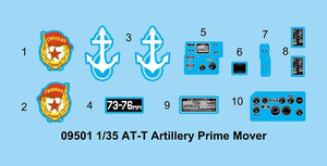 Trumpeter 09501 AT-T Artillery Prime Mover 1/35 – zdjęcie 4