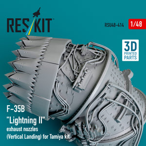 RESKIT RSU48-0414 F-35B &amp;quot;Lightning II&amp;quot; exhaust nozzles (Vertical Landing) for Tamiya kit (3D printed) 1/48 – imagen 3