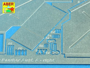 Aber 25020 Rear boxes for (Sd.Kfz. 171) Panther Ausf.A 1/25 – zdjęcie 4