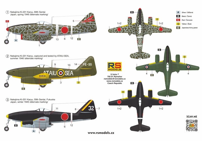 RS Models 92279 Nakajima Ki-201 &amp;quot;Karyu&amp;quot; 1/72 – zdjęcie 5