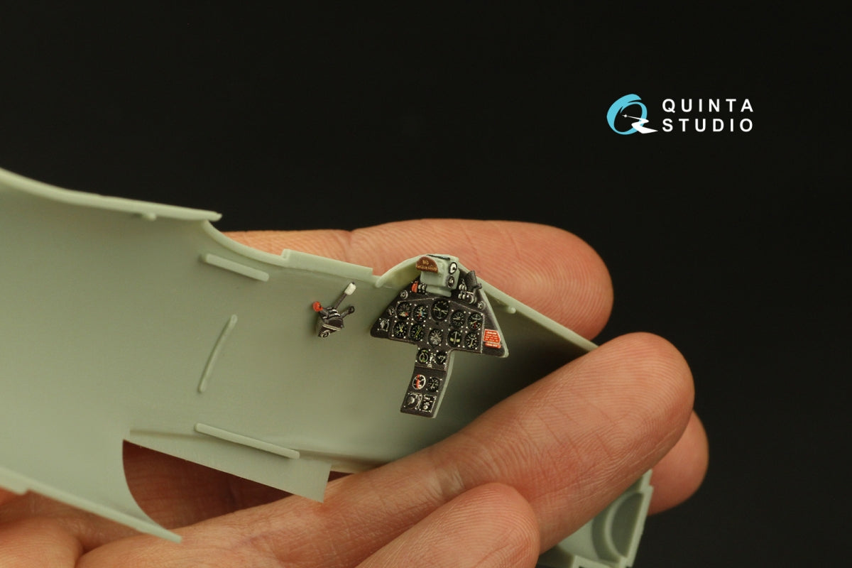 Quinta Studio QD48399 F8F-2 Bearcat 3D-Printed &amp;amp; coloured Interior on decal paper (Academy) 1/48 – immagine 10