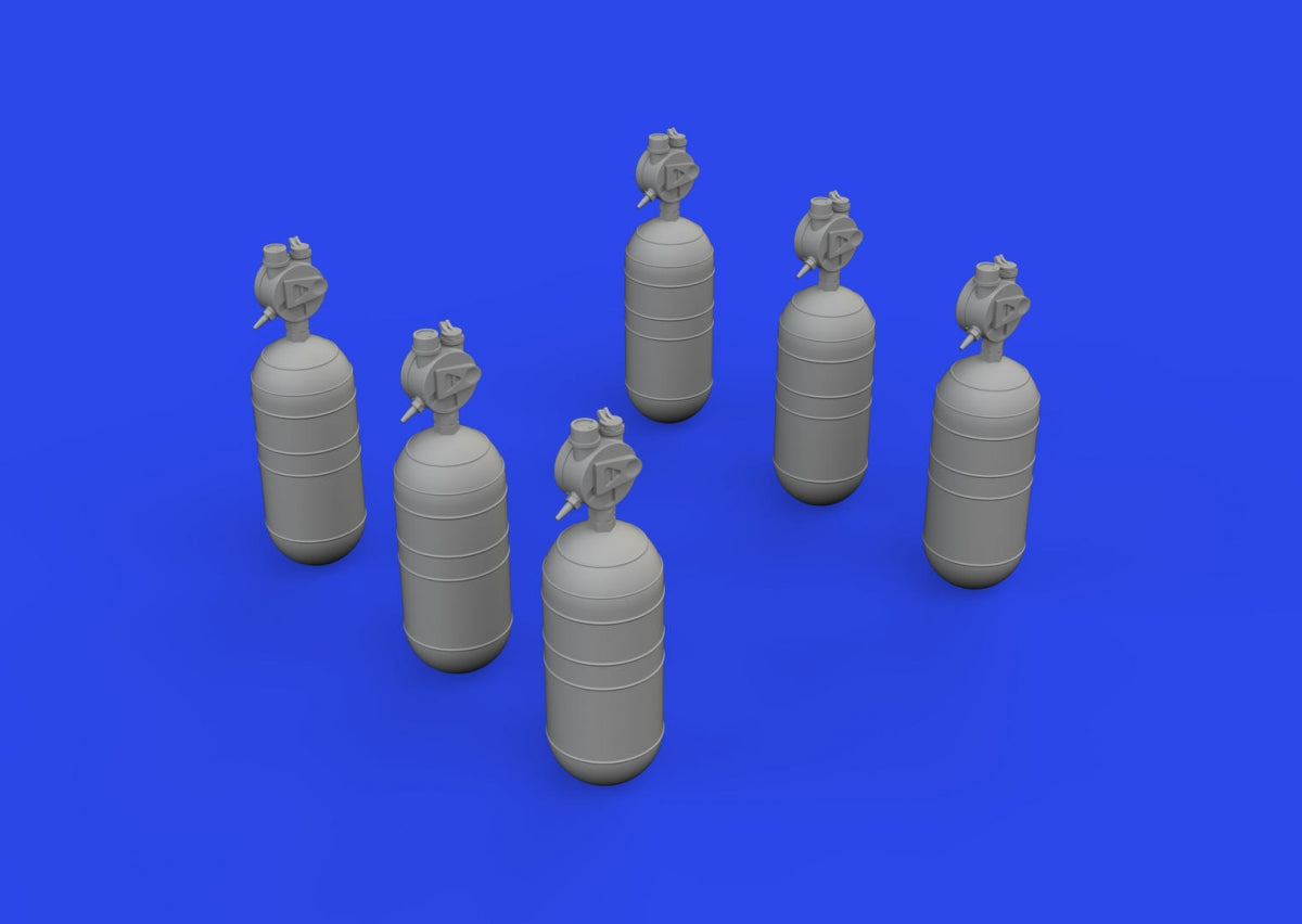 Eduard 632200 WWII USAAF oxygen cylinder A-6 PRINT 1/32 – Bild 2