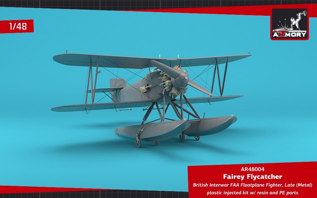 Armory Models 48004 Fairey Flycatcher British Interwar FAA Floatplane Fighter, Late (Metal) 1/48 – image 14