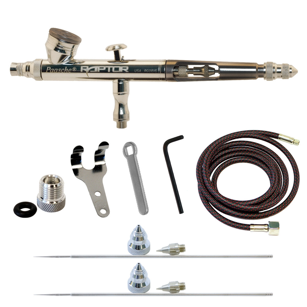 Paasche RG-3AS Gravity Feed W/.25, .38 & .66mm Heads (Replaces RG-3S)