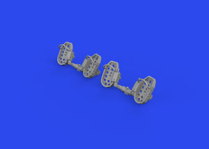 Eduard 648874 Bf 109E rudder pedals late PRINT 1/48 – imagen 4