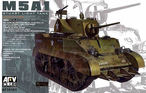 AFV Club 35161 American light tank M5A1 Stuart (Late Version) 1/35