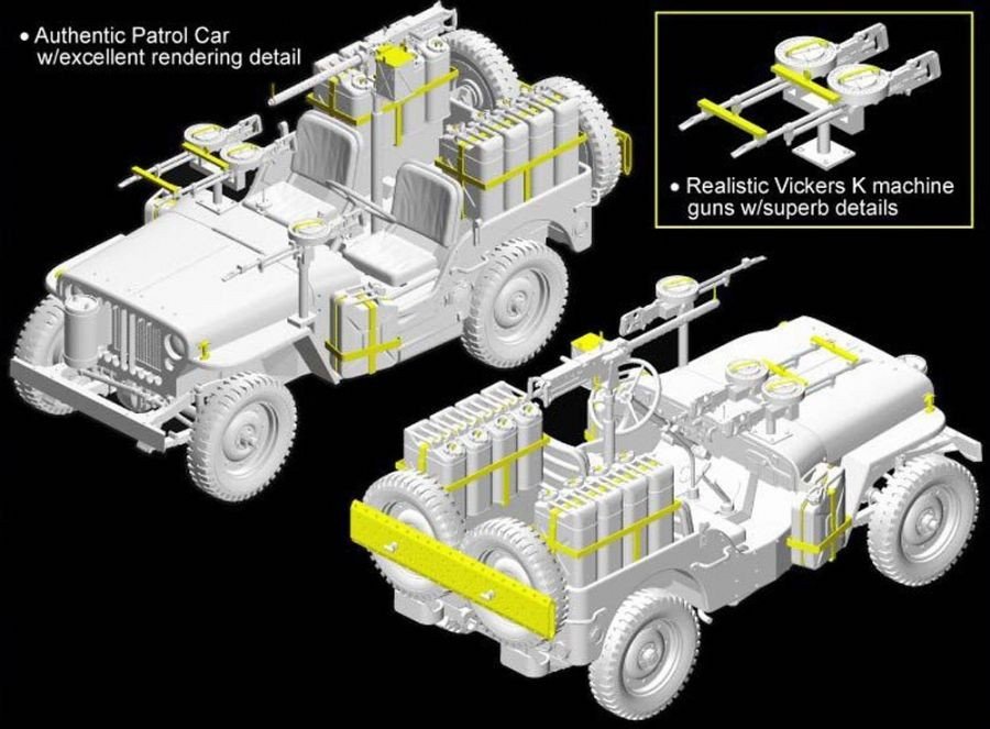 Dragon 6745 SAS 1/4-Ton 4x4 Patrol Car 1/35 – Bild 2