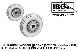 IBG 72U049 I.A.R. 80/81 Wheels Groove Pattern (used from 1942) 1/72