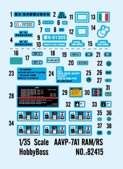 Hobby Boss 82415 AAVP-7A1 RAM/RS 1/35 – image 4