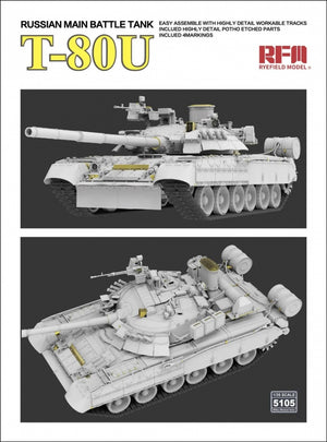 Rye Field Model 5105 Russian Main Battle Tank T-80U 1/35 – immagine 5