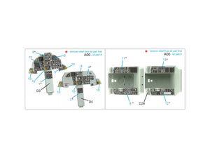 Intérieur coloré imprimé en 3D pour F-15D (Academy) de Quinta Studio QDS-48415 (petite version) à l&amp;#39;échelle 1/48 – image 2