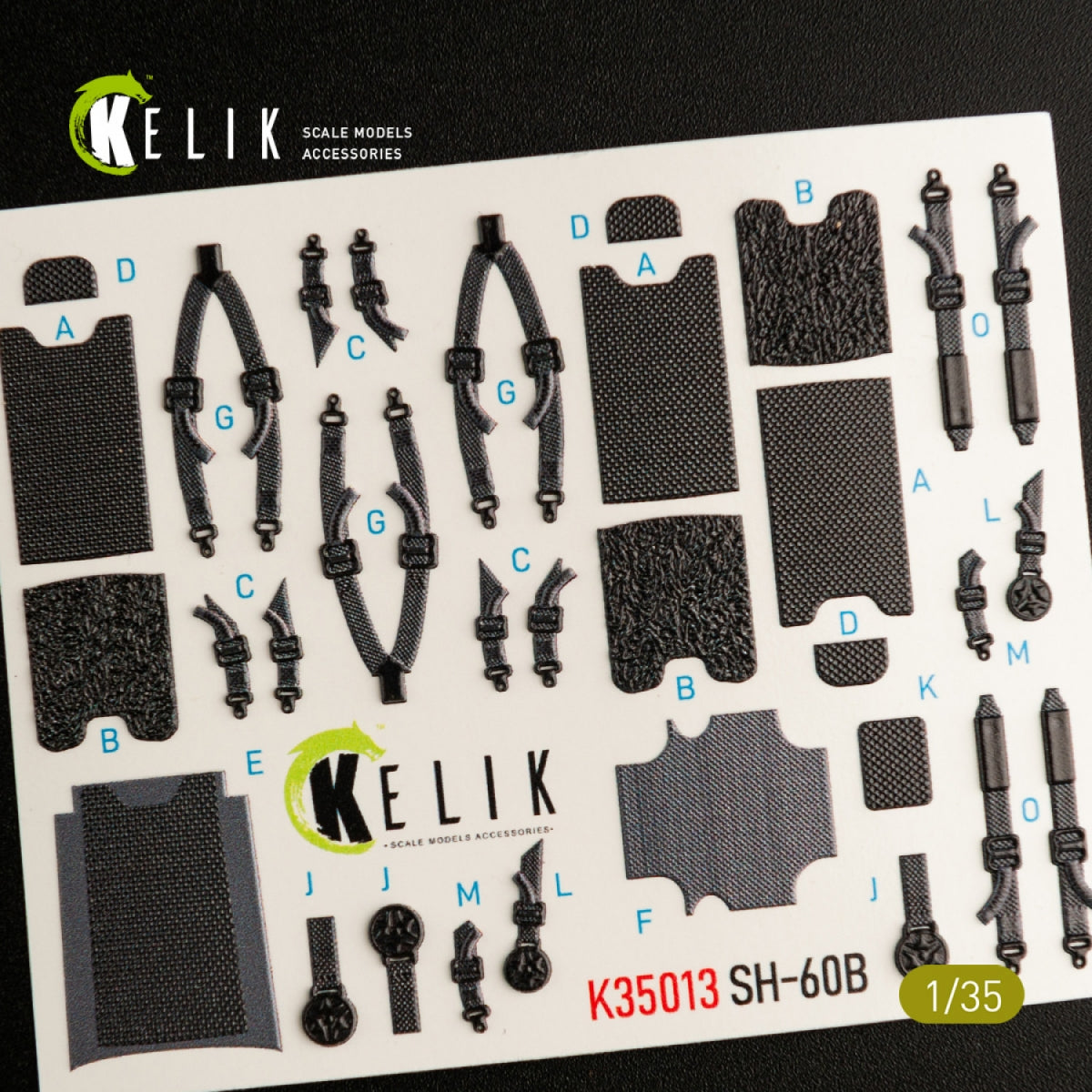 KELIK K35013 SH-60B INTERIOR 3D DECALS FOR KITTY HAWK KIT 1/35 – Bild 4
