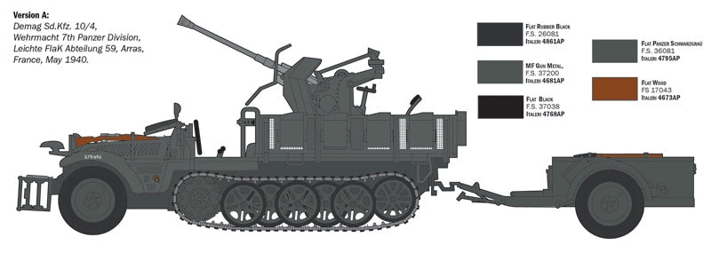 Italeri 6395 SD.KFZ.10/4 with FLAK 30 and crew 1/35 – image 6
