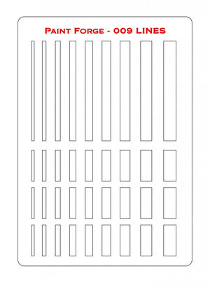 Paint Forge PFST009L STENCIL - LINES – image 2