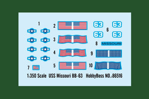 Hobby Boss 86516 USS Missouri BB-63 1/350 – Bild 3