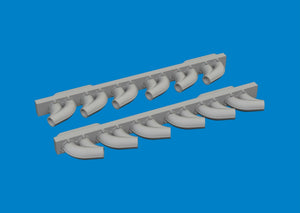 Eduard 6481050 P-39 exhaust stacks rounded PRINT ARMA HOBBY 1/48 – imagen 2