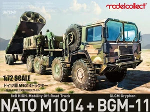 Modelcollect UA72340 Tracteur MAN M1014 de l&amp;#39;OTAN et missile de croisière terrestre BGM-109G 1/72