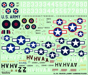 ModelMaker Decals D48191 Francis „GABBY” Gabreski planes part I 1/48 – imagen 2