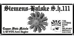 Copper State Models E48-015 Siemens-Halske SH.III 160 ch 1/48