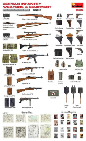 MiniArt 35247 GERMAN INFANTRY WEAPONS &amp;amp; EQUIPMENT 1/35 – immagine 2