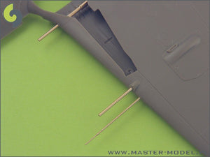 Master AM-48-018 Fw 190 A6 armament set (MG 17 barrel tips, MG 151 barrels, MG 151 fairings) &amp;amp; Pitot Tube 1/48 – Bild 2