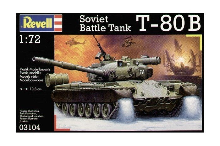 Revell 03104 Russian Battle Tank T-80 1/72