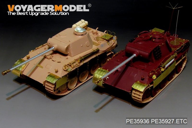 Voyager Model PE35936 WWII German Panther D w/&amp;quot;Stadtgas&amp;quot; Fuel Tanks Basic For MENG TS-038 1/35 – imagen 19