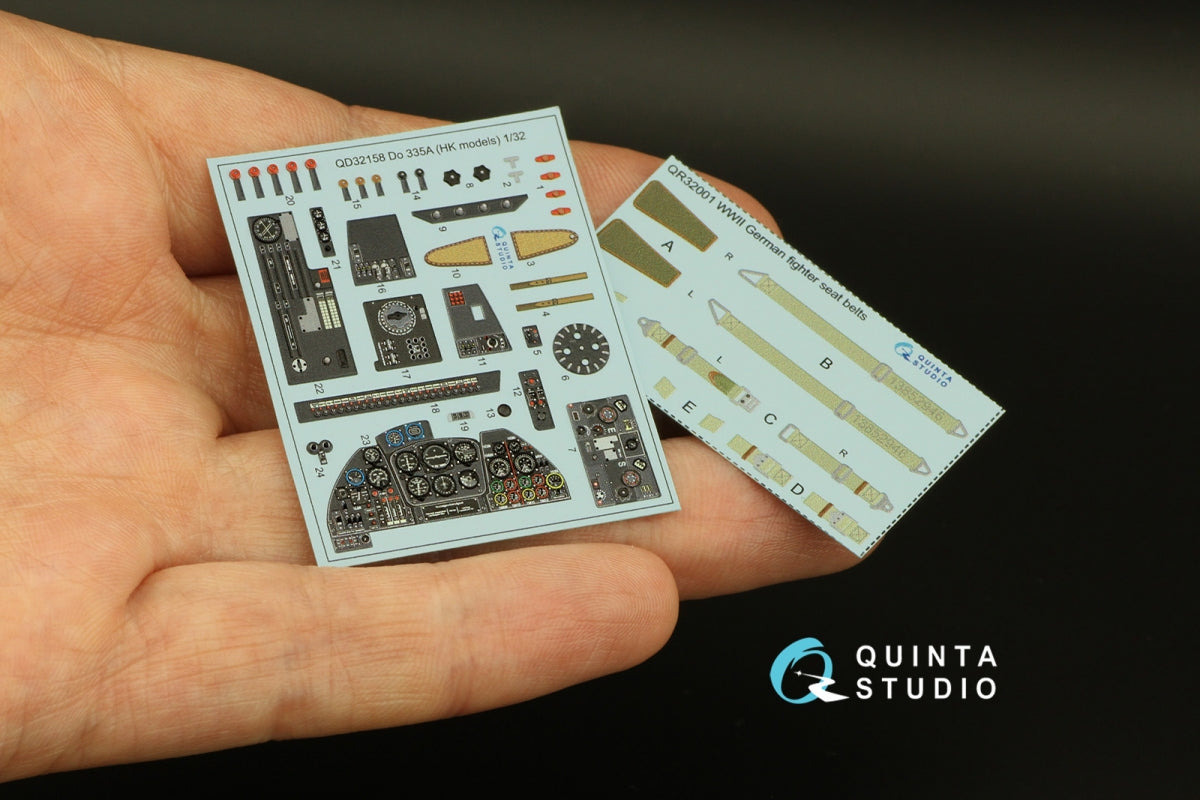 Quinta Studio QD32158 Do 335A 3D-Printed &amp;amp; coloured Interior on decal paper (HK models) 1/32 – Bild 5