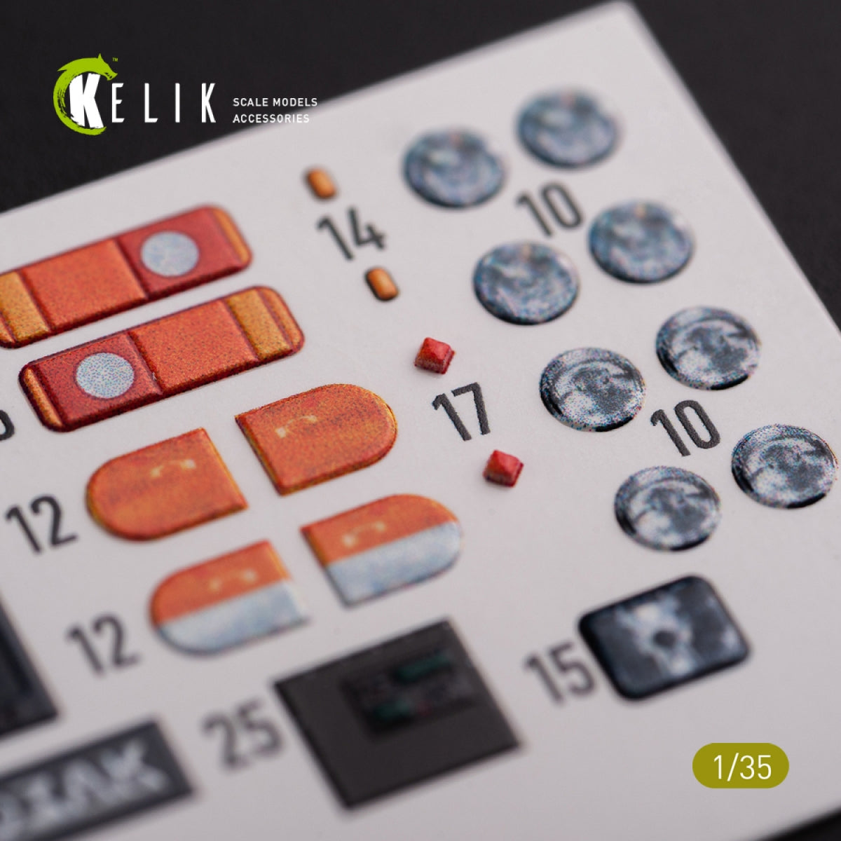 KELIK K35022 Kozak-001 Ukrainian MRAP 3D decals for ICM kit 1/35 – Bild 7