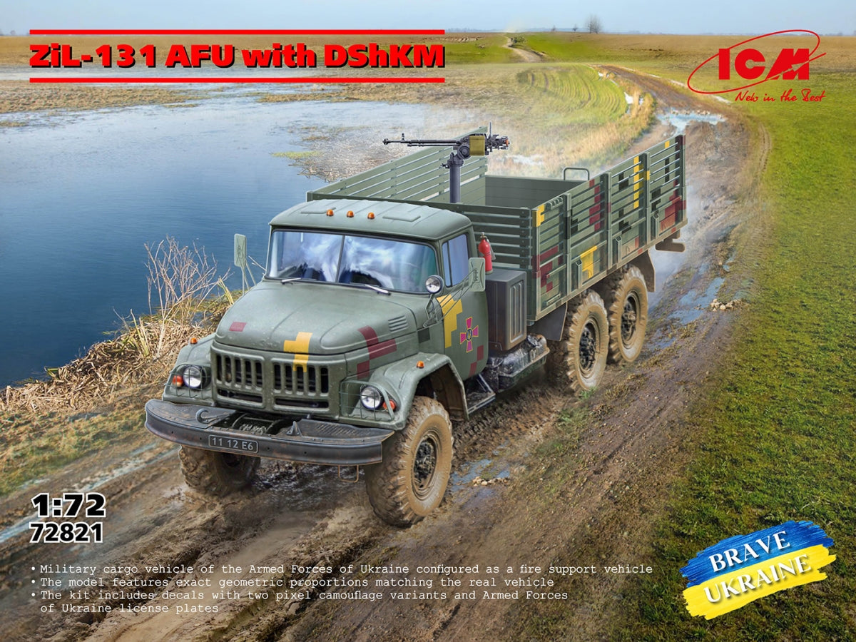 ICM 72821 ZіL-131 AFU with DShKM 1/72