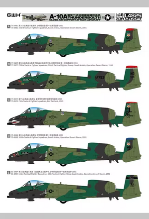 Great Wall Hobby L4825 A-10A Thunderbolt II Close Air Support Attack Aircraft 1/48 – zdjęcie 2