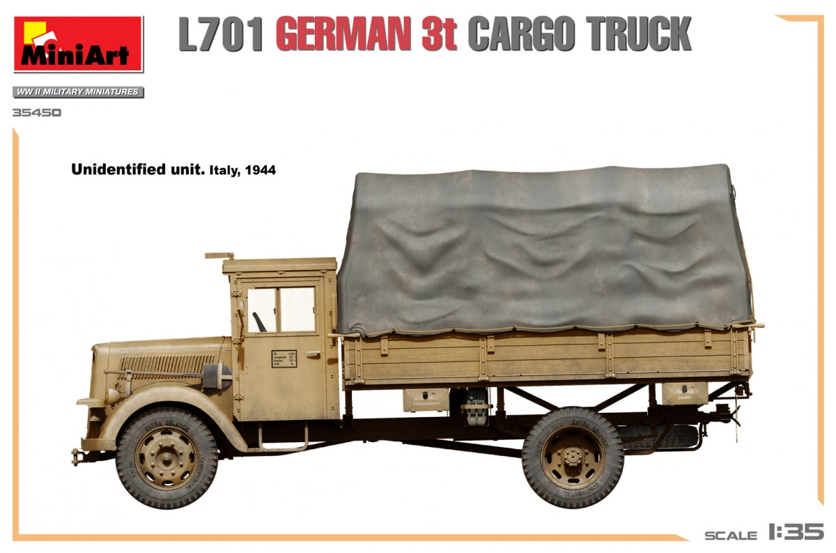 Miniart 35450 L701 GERMAN 3T CARGO TRUCK 1/35 – image 13