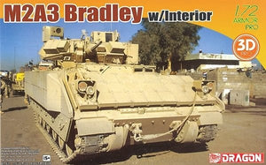 Dragon 7610 M2A3 Bradley avec intérieur et pièces imprimées en 3D, échelle 1/72