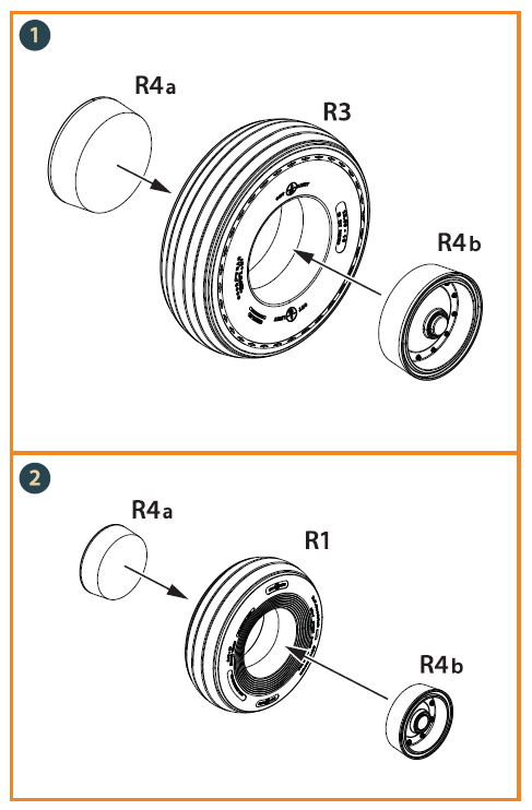 Clear Prop! CPA35002 CH-54A Tarhe wheels set for ICM kit 1/35 – zdjęcie 10