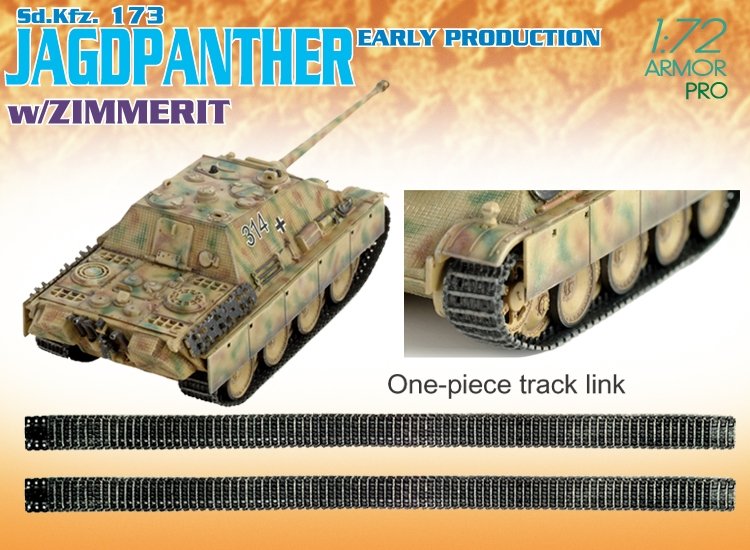Dragon 7241 Sd.Kfz. 173 JAGDPANT. E.PROD.w/ZIMMERIT 1/72 – Bild 7